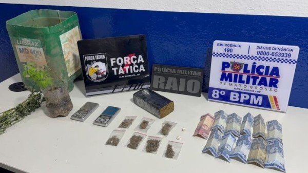 Alta Floresta: quatro são detidos por tráfico e cultivo de drogas no bairro Cidade Bela