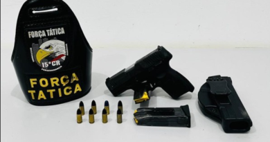 Força Tática apreende arma de fogo e prende suspeito em Peixoto de Azevedo MT