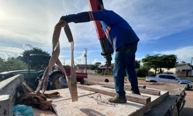 Prefeitura de Matupá reforça infraestrutura urbana com instalação de tampas de bocas de lobo e melhorias nos serviços públicos