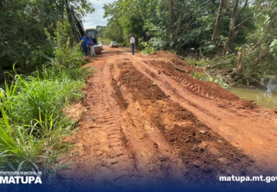 Obras avançam em Matupá com várias frentes de trabalho nesta semana