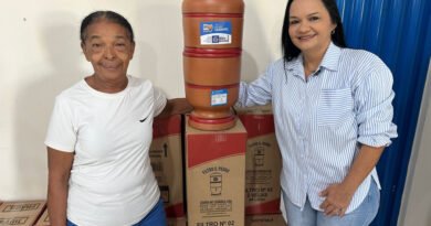 Secretaria de assistência social de Peixoto MT faz entrega de filtros do Programa Ser Família do Governo do Estado