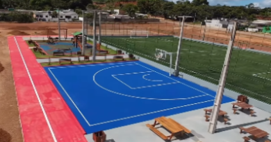 Prefeito Nilmar Nunes (Paulistinha) inaugura espaço esportivo de plena excelência em Peixoto de Azevedo MT.