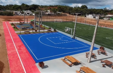 Prefeito Nilmar Nunes (Paulistinha) inaugura espaço esportivo de plena excelência em Peixoto de Azevedo MT.